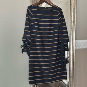 Banana Republic Dress (lined) w/tie sleeves
